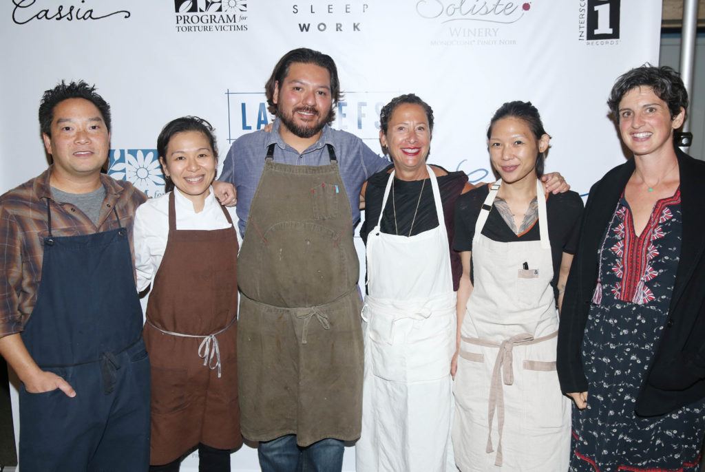 Bryant Ng, Niki Nakayama, Ray Garcia, Nancy Silverton, Liz Hong, and Zoe Nathan