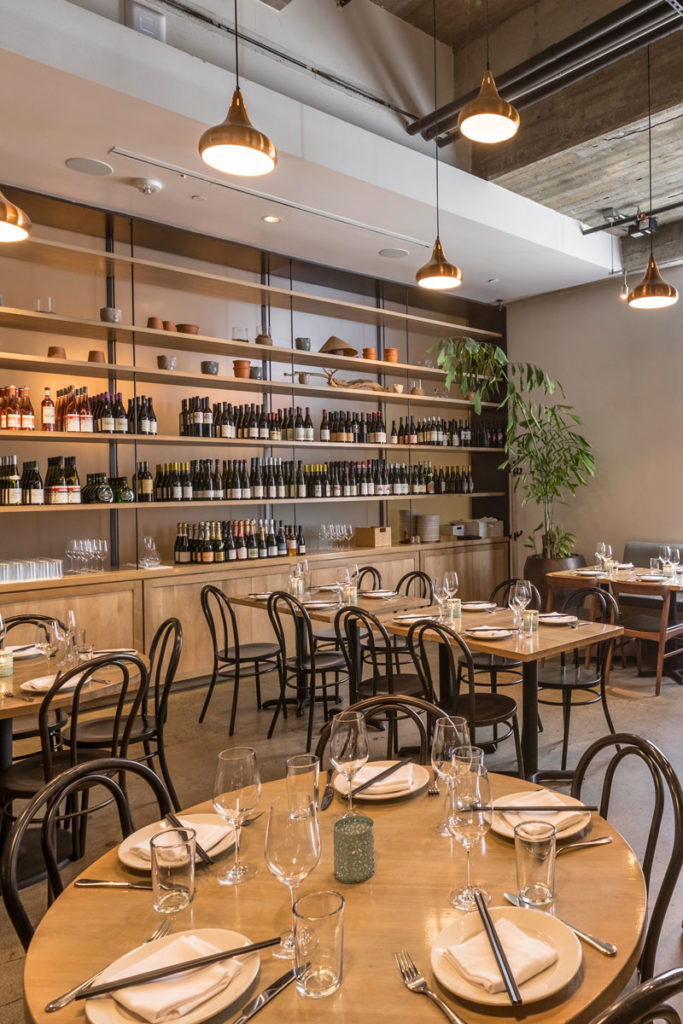 Named for the wall of wine that displays some bottles from our expansive list, this area can be closed off from the restaurant with a set of drapes for privacy. It currently seats up to 35 guests and can accommodate 60 for a standing reception.